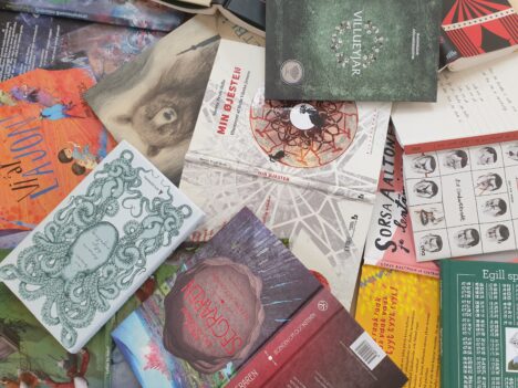 A pile of books, containing the books that are nominees for the Nordic Council Children's and Young People's Literature Prize 2020