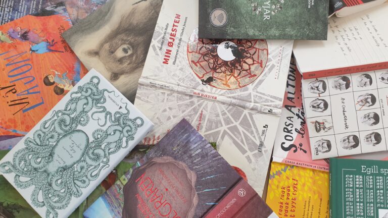 A pile of books, containing the books that are nominees for the Nordic Council Children's and Young People's Literature Prize 2020