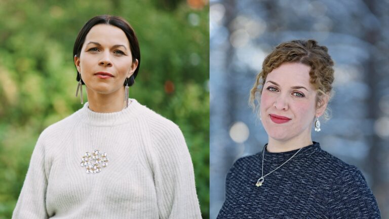Porträtt av författarna Elin Anna Labba och Kukka Ranta