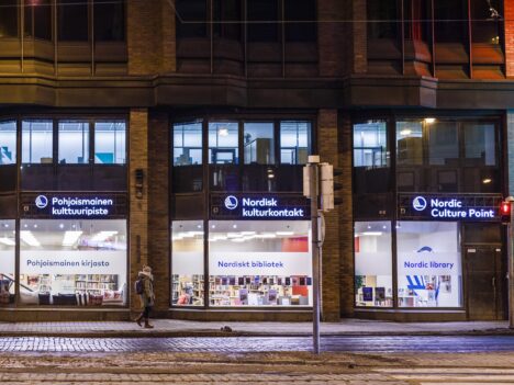 Nordisk kulturkontakts fasad på Kajsaniemigatan 9