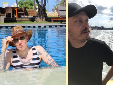 Porträtt av Kimmo Schroderus och Mattias Nordeus