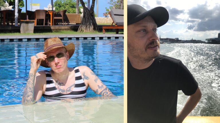 Porträtt av Kimmo Schroderus och Mattias Nordeus