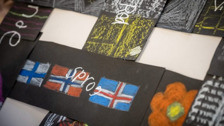 Bilder på nordiska flaggor