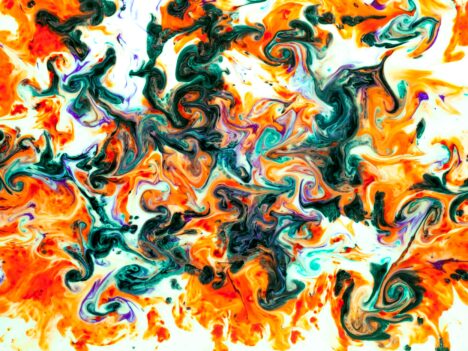 orange, grön och vit färg