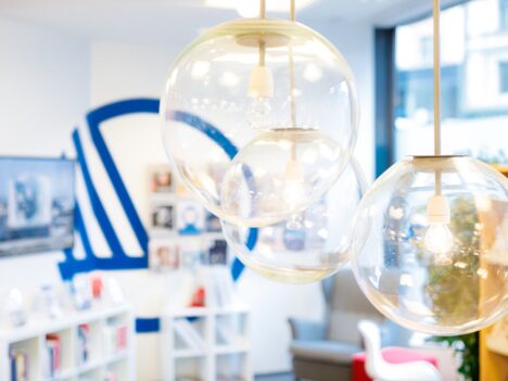 Interiör på Nordisk kulturkontakts bibilotek