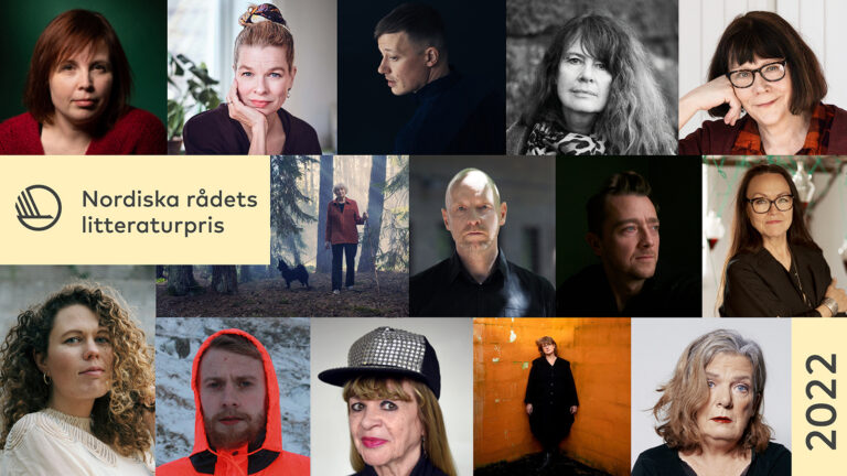 Porträttbilder av de nominerade till Nordiska rådets litteraturpris 2022