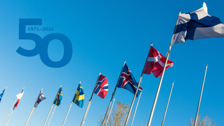 Nordiska Ministerrådets firar sitt 50-årsjubileum 2021.