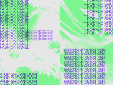 Text: Fashion Panel + pop up showroom