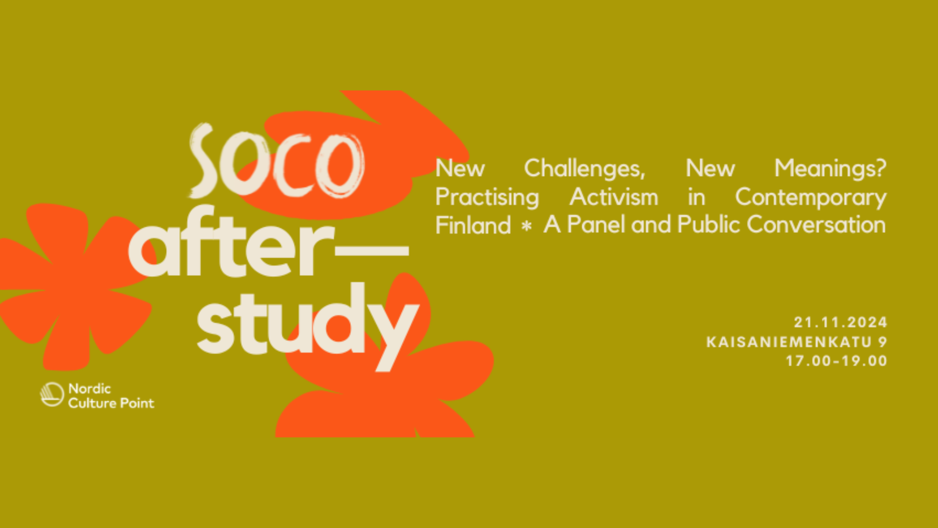 Soco Panel SOCO afterstudy — New Challenges, New Meanings? Practising Activism in ...